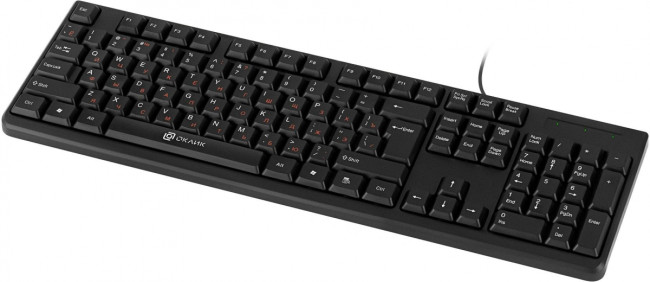 Клавиатура Oklick 100M HW3 черный USB (654570) Oklick 654570