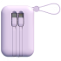 Портативный аккумулятор TOLT Lit LT-LL10T, 10000mAh, 22,5W, fast charging and PD, violet TOLT LT-LL10T Портативный аккумулятор TOLT Lit LT-LL10T, 10000mAh, 22,5W, fast charging and PD, violet TOLT LT-LL10T