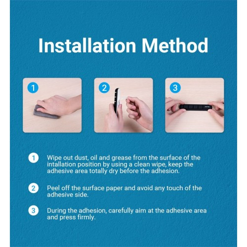 Органайзер для проводов на 3 порта Vention, черный Vention KBTB0