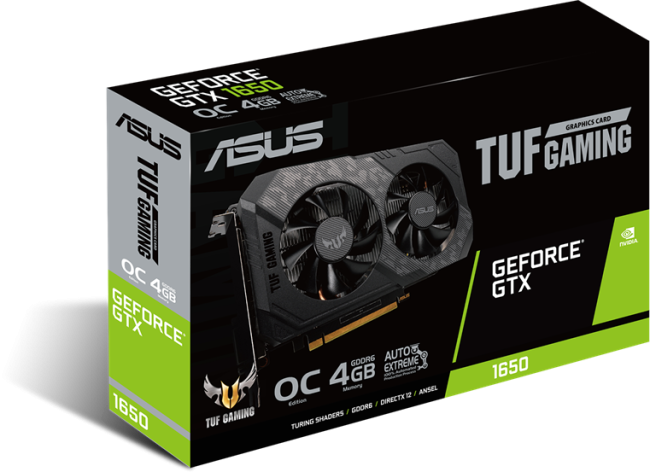 Видеокарта ASUS TUF-GTX1650-O4GD6-P-V2-GAMING Видеокарта ASUS TUF-GTX1650-O4GD6-P-V2-GAMING