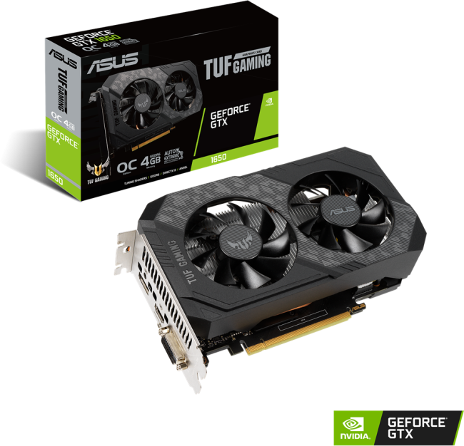 Видеокарта ASUS TUF-GTX1650-O4GD6-P-V2-GAMING Видеокарта ASUS TUF-GTX1650-O4GD6-P-V2-GAMING