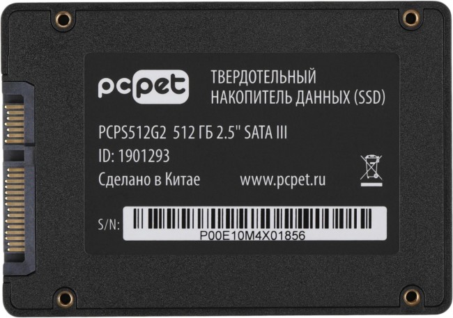 Накопитель SSD PC PET PCPS512G2 Накопитель SSD PC PET PCPS512G2