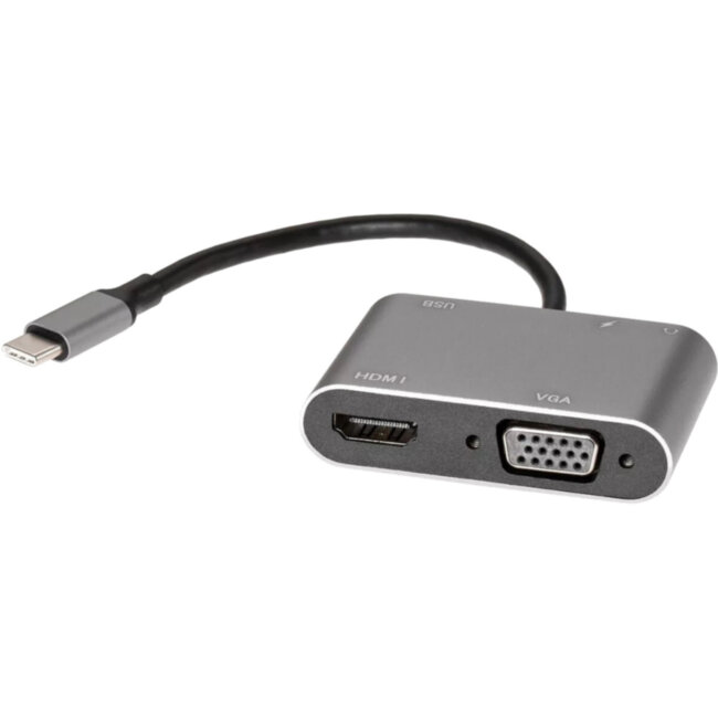 Адаптер USB Type-Cm-->VGA, HDMI 4k*30Hz, USB3.0, PD, Audio, iOpen (Aopen/Qust)<ACU4511> VCOM ACU4511 Адаптер USB Type-Cm-->VGA, HDMI 4k*30Hz, USB3.0, PD, Audio, iOpen (Aopen/Qust)<ACU4511> VCOM ACU4511