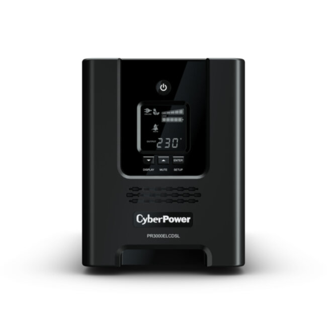 ИБП CyberPower PR3000ELCDSL, Line-Interactive, 3000VA/2700W, 8 IEC-320 С13, 1 IEC C19 розеток, USB&Serial, SNMPslot, LCD дисплей, Black, 0.6х0.3х0.4м., 29.6кг. CyberPower PR3000ELCDSL ИБП CyberPower PR3000ELCDSL, Line-Interactive, 3000VA/2700W, 8 IEC-320 С13, 1 IEC C19 розеток, USB&Serial, SNMPslot, LCD дисплей, Black, 0.6х0.3х0.4м., 29.6кг. CyberPower PR3000ELCDSL