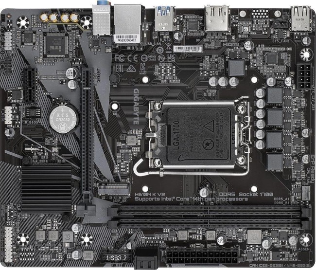 Материнская плата Gigabyte H610M K V2 Материнская плата Gigabyte H610M K V2