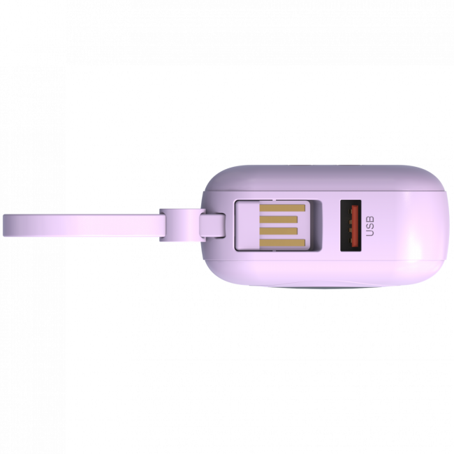 Портативный аккумулятор TOLT Lit LT-LM10T, 10000mAh, 22,5W, fast charging and PD, violet TOLT LT-LM10T