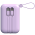 Портативный аккумулятор TOLT Lit LT-LM10T, 10000mAh, 22,5W, fast charging and PD, violet TOLT LT-LM10T