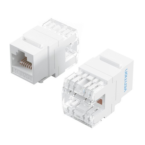 Модуль Vention Keystone Jack Cat.6 неэкранированный 180 градусов Белый Vention IRHW0