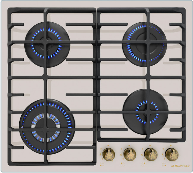 Газовая варочная панель MAUNFELD Maunfeld EGHG.64.63CBG.R/G Газовая варочная панель MAUNFELD Maunfeld EGHG.64.63CBG.R/G