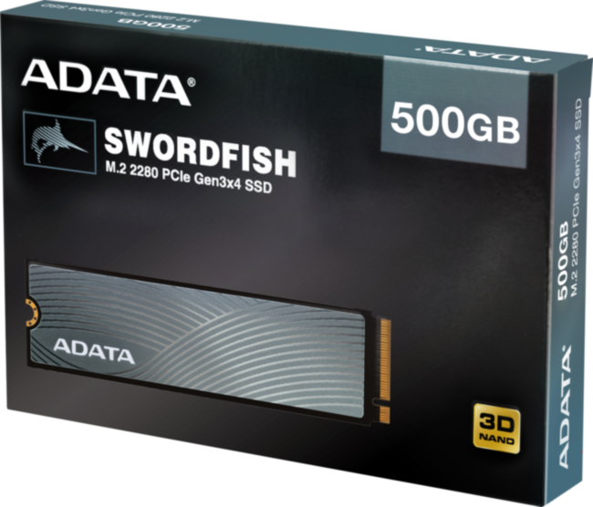 Твердотельный накопитель ADATA SWORDFISH ASWORDFISH-500G-C Твердотельный накопитель ADATA SWORDFISH ASWORDFISH-500G-C