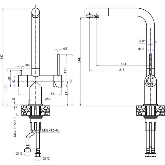Смеситель RIVELATO Rivelato 1523513 cromo