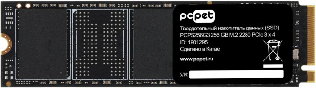 Накопитель SSD PC PET PCPS256G3 Накопитель SSD PC PET PCPS256G3