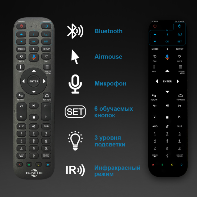 Пульт ДУ HDI Dune Limited Dune HD RCR4 Пульт ДУ HDI Dune Limited Dune HD RCR4