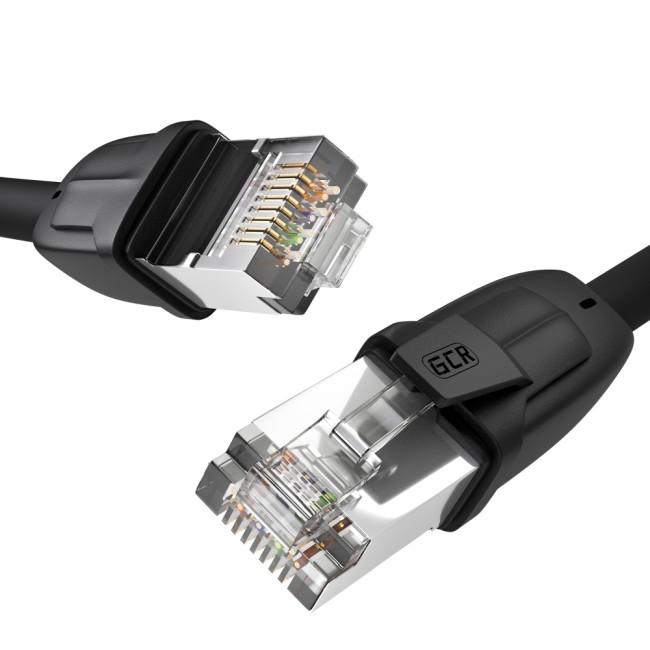 GCR Патч-корд PROF кат.8 ethernet 5.0m F/FTP, RJ45, CU, 26 AWG, литой, прямой, черный, экранированные коннекторы, GCR-52350 Greenconnect RJ45(m) - RJ45(m) Cat. 8 F/FTP LSZH 5м GCR Патч-корд PROF кат.8 ethernet 5.0m F/FTP, RJ45, CU, 26 AWG, литой, прямой, черный, экранированные коннекторы, GCR-52350 Greenconnect RJ45(m) - RJ45(m) Cat. 8 F/FTP LSZH 5м