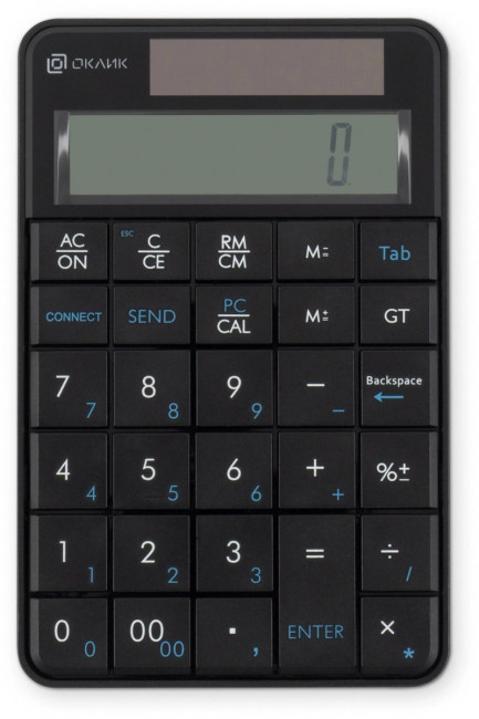 Числовой блок Oklick K604W черный USB беспроводная slim для ноутбука (1979325) Oklick 1979325 Числовой блок Oklick K604W черный USB беспроводная slim для ноутбука (1979325) Oklick 1979325