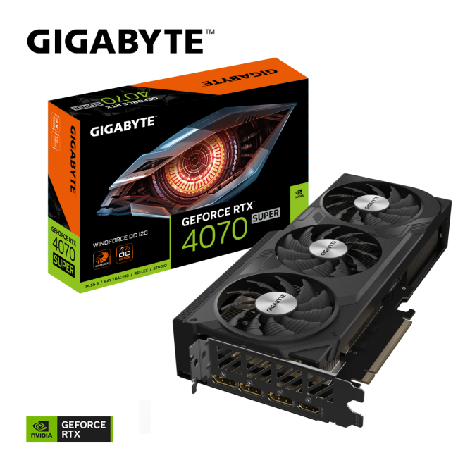 Видеокарта GIGABYTE GV-N407SWF3OC-12GD Видеокарта GIGABYTE GV-N407SWF3OC-12GD