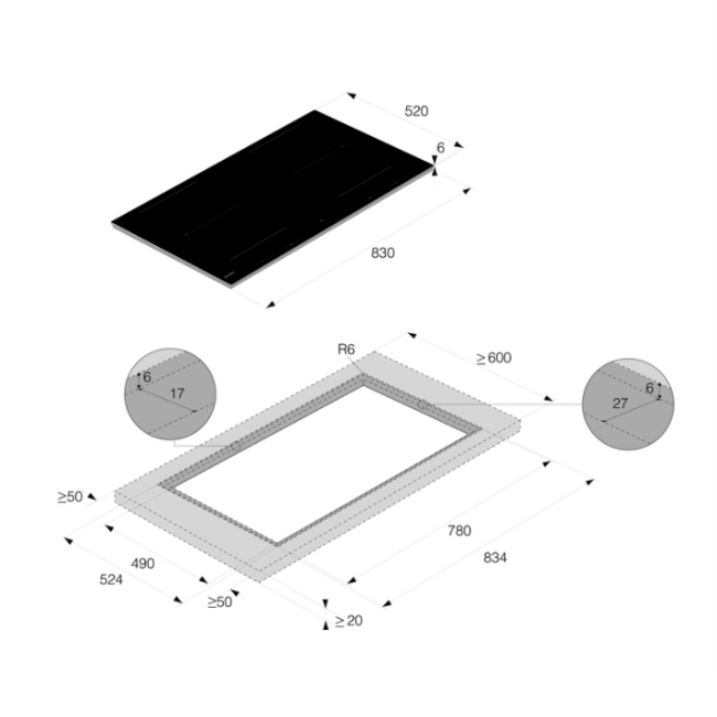 Индукционная варочная панель ASKO ASKO HIHD854MM