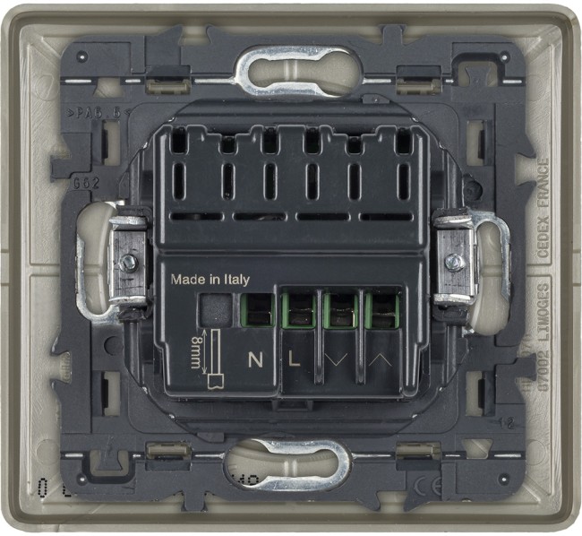 CLN ГРФ Выкл рольст.умн. Умный выключатель рольставней Legrand серия Celiane with NETATMO, Цвет Графит. Управление со смартфона, 500 ВА, 230В. Рамка в комплекте.