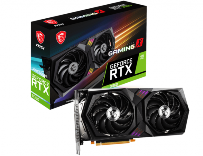 Видеокарта MSI GeForce RTX 3060 GAMING X 12G Видеокарта MSI GeForce RTX 3060 GAMING X 12G