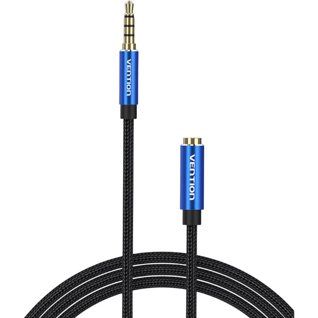 Кабель-удлинитель Vention аудио Jack 3,5 mm M/Jack 3,5 mm F - 1 м Vention BHCLF Кабель-удлинитель Vention аудио Jack 3,5 mm M/Jack 3,5 mm F - 1 м Vention BHCLF
