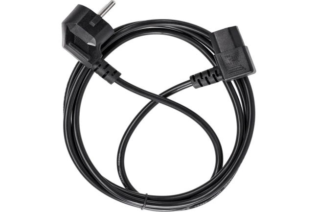 Кабель комп - розетка 220V EU (угол-угол)<VDE> 3GX0,75mm2, 1,8m, медь, Telecom <TE021DA-CU0.75-1.8M> VCOM TE021DA-CU0.75-1.8M