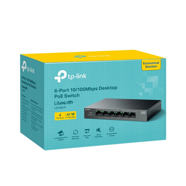 Коммутатор TP-Link LS106LP Коммутатор TP-Link LS106LP