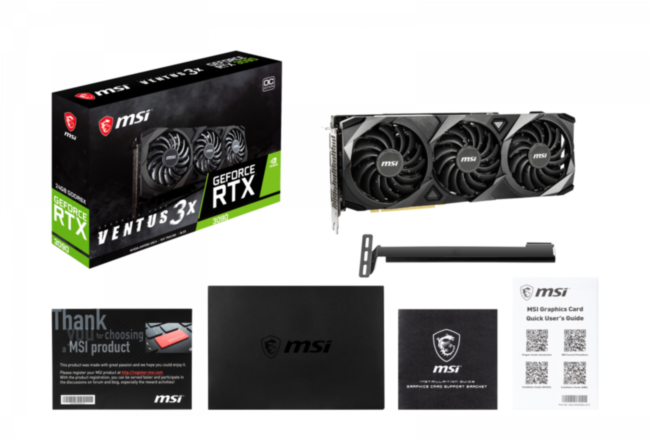 Видеокарта MSI GeForce RTX 3090 VENTUS 3X 24G OC Видеокарта MSI GeForce RTX 3090 VENTUS 3X 24G OC