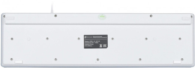 Клавиатура Oklick 550ML белый USB slim Multimedia LED Oklick 1061618 Клавиатура Oklick 550ML белый USB slim Multimedia LED Oklick 1061618