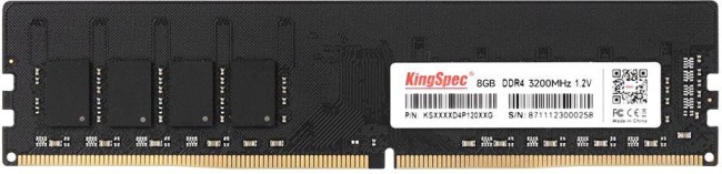 Память DDR4 8GB 3200MHz SHENZHEN KINGSPEC ELECTRONICS TECHNOLOGY CO LTD KS3200D4P12008G Память DDR4 8GB 3200MHz SHENZHEN KINGSPEC ELECTRONICS TECHNOLOGY CO LTD KS3200D4P12008G