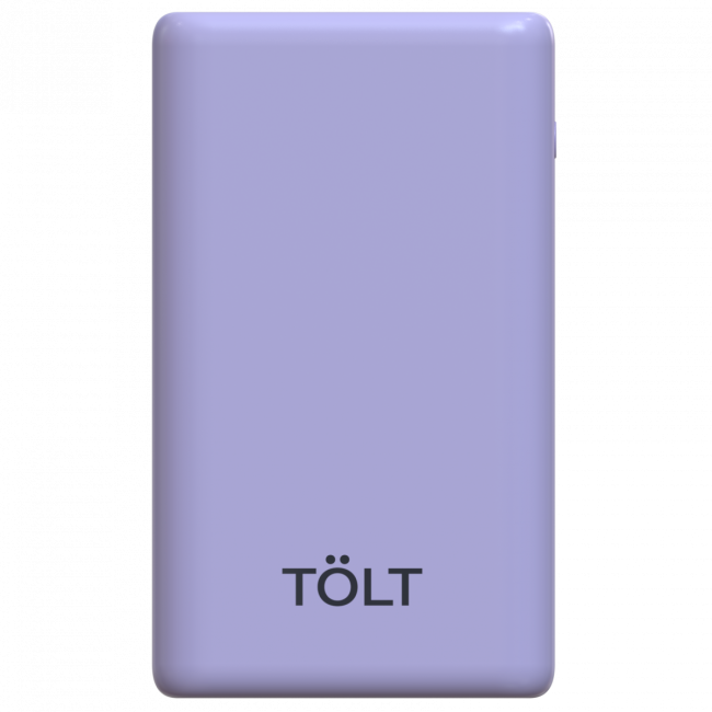 Портативный аккумулятор TOLT Lit LT-LP10T, 10000mAh, 22,5W, fast charging and PD, violet TOLT LT-LP10T Портативный аккумулятор TOLT Lit LT-LP10T, 10000mAh, 22,5W, fast charging and PD, violet TOLT LT-LP10T