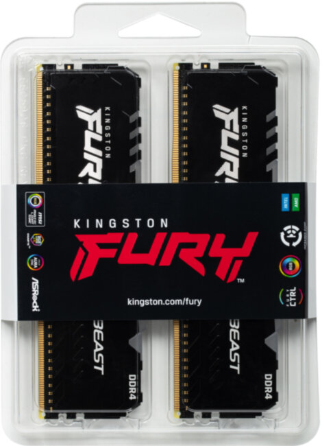 Память оперативная Kingston FURY Beast RGB KF432C16BB1AK2/32 Память оперативная Kingston FURY Beast RGB KF432C16BB1AK2/32