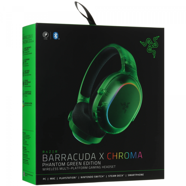 Гарнитура Razer Barracuda X Chroma - Phantom Green Ed. Headset Razer Barracuda X Chroma RZ04-05220300-R3M1 Гарнитура Razer Barracuda X Chroma - Phantom Green Ed. Headset Razer Barracuda X Chroma RZ04-05220300-R3M1