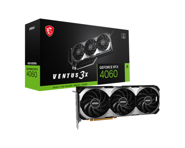 Видеокарта MSI GeForce RTX 4060 VENTUS 3X 8G Видеокарта MSI GeForce RTX 4060 VENTUS 3X 8G