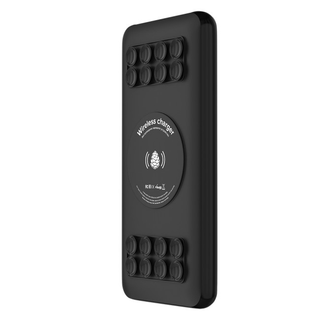 GCR PowerBank на 20000mAh беспроводная зарядка Qi с креплением 15W + QC 3.0 + PD 18W, черный, GCR-55040 Greenconnect GCR-55040