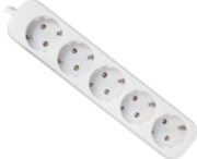 Удлинитель с заземлением Defender E550 5.0 м, 5 розеток (пакет) Defender E550 (3 м, 5 розеток)