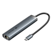 Мультифункциональный хаб Vention USB-C 6 в 1, шт. Vention TGNHB Мультифункциональный хаб Vention USB-C 6 в 1, шт. Vention TGNHB