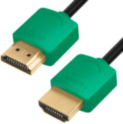 Greenconnect Кабель SLIM 2.0m HDMI 2.0, зеленые коннекторы Slim, OD3.8mm, HDR 4:2:2, Ultra HD, 4K 60 fps 60Hz, 3D, AUDIO, 18.0 Гбит/с, 32/32 AWG, GCR-51582 Greenconnect HDMI (m) - HDMI (m) 2м Greenconnect Кабель SLIM 2.0m HDMI 2.0, зеленые коннекторы Slim, OD3.8mm, HDR 4:2:2, Ultra HD, 4K 60 fps 60Hz, 3D, AUDIO, 18.0 Гбит/с, 32/32 AWG, GCR-51582 Greenconnect HDMI (m) - HDMI (m) 2м
