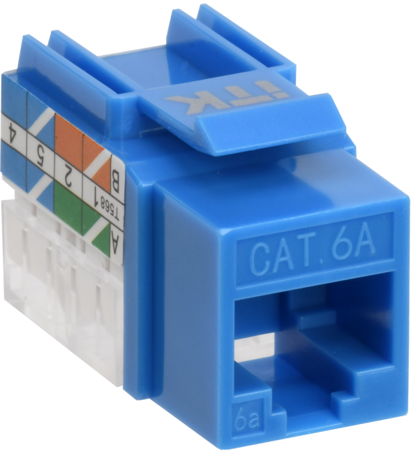ITK Модуль Keystone Jack кат. 6A UTP 110 IDC 90 град. ITK CS1-1C6AU-11 ITK Модуль Keystone Jack кат. 6A UTP 110 IDC 90 град. ITK CS1-1C6AU-11