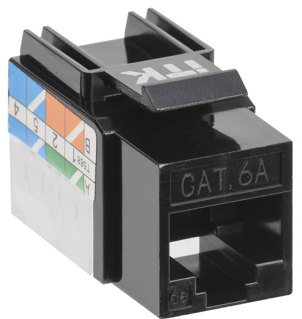 ITK Модуль Keystone Jack кат. 6A UTP 110 IDC 90 град. ITK CS1-1C6AU-11 ITK Модуль Keystone Jack кат. 6A UTP 110 IDC 90 град. ITK CS1-1C6AU-11