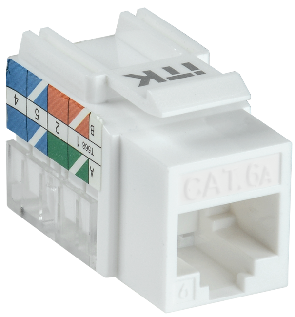 ITK Модуль Keystone Jack кат. 6A UTP 110 IDC 90 град. ITK CS1-1C6AU-11 ITK Модуль Keystone Jack кат. 6A UTP 110 IDC 90 град. ITK CS1-1C6AU-11