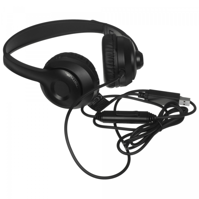 Наушники с микрофоном A4Tech Fstyler FH100U белый/черный 2м накладные USB (FH100U (PANDA)) A4Tech FH100U (PANDA) Наушники с микрофоном A4Tech Fstyler FH100U белый/черный 2м накладные USB (FH100U (PANDA)) A4Tech FH100U (PANDA)