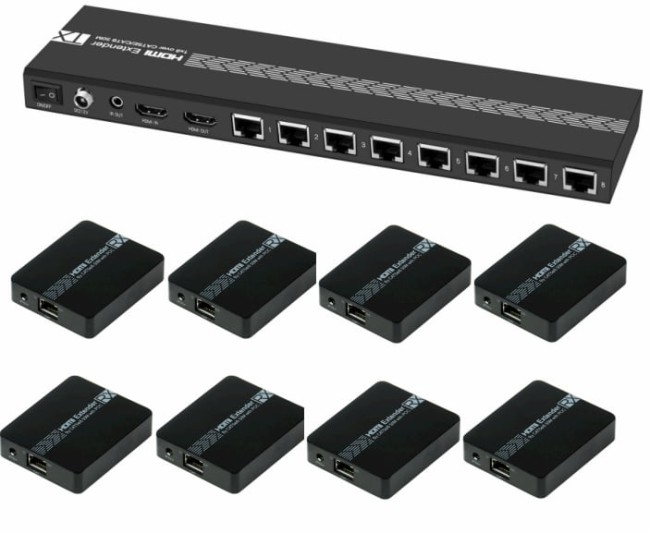 Разветвитель HDMI 1.4 через LAN кабель, 1 x 8 +1 GreenLine, до 50.0m, 1080P 60Hz, EDID, удлинитель ИК, GL-vE18 Greenconnect HDMI (f) - HDMI (f) Разветвитель HDMI 1.4 через LAN кабель, 1 x 8 +1 GreenLine, до 50.0m, 1080P 60Hz, EDID, удлинитель ИК, GL-vE18 Greenconnect HDMI (f) - HDMI (f)