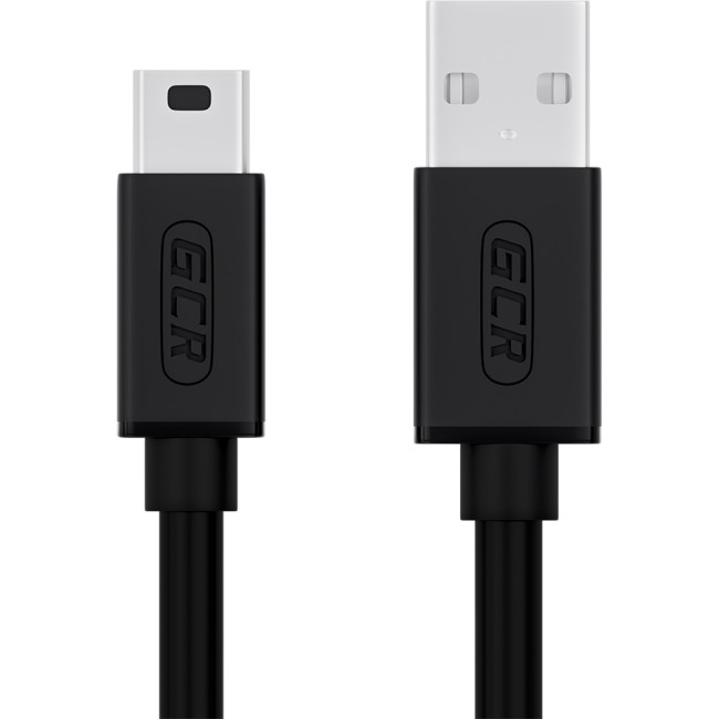 GCR Кабель 0.75m USB 2.0, AM/mini 5P, черный, 28/28 AWG, экран, армированный, морозостойкий, GCR-UM2M5P-BB2S-0.75m Кабель Greenconnect 0.75 м (GCR-UM2M5P-BB2S-0.75m)