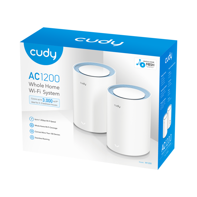 Wi-Fi Mesh-система Cudy M1200(2-Pack) Wi-Fi Mesh-система Cudy M1200(2-Pack)