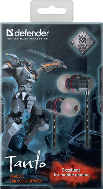 Defender Гарнитура для смартфонов Tanto черный+серый, кабель 1,2 м Defender Tanto Defender Гарнитура для смартфонов Tanto черный+серый, кабель 1,2 м Defender Tanto