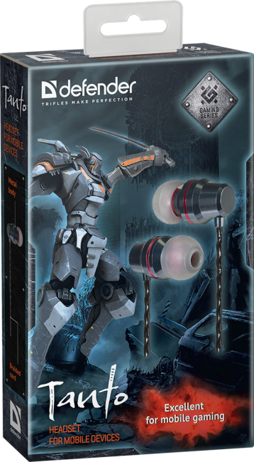 Defender Гарнитура для смартфонов Tanto черный+серый, кабель 1,2 м Defender Tanto Defender Гарнитура для смартфонов Tanto черный+серый, кабель 1,2 м Defender Tanto