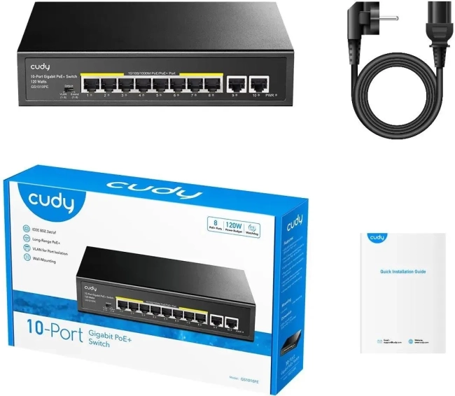 Коммутатор Cudy GS1010PE Коммутатор Cudy GS1010PE