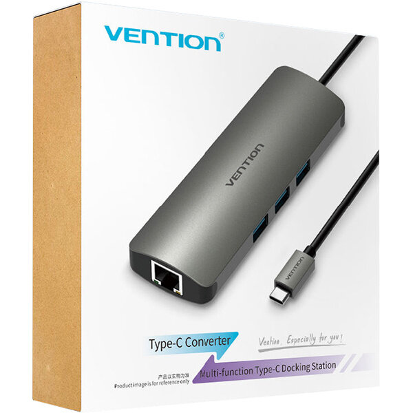 Мультифункциональный хаб Vention USB Type C 9 в 1 Vention CGNHA Мультифункциональный хаб Vention USB Type C 9 в 1 Vention CGNHA