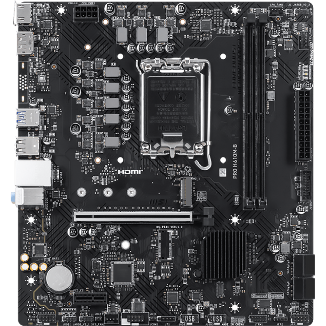 Материнская плата MSI PRO H610M-B Материнская плата MSI PRO H610M-B