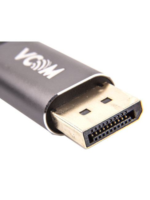 Кабель-адаптер USB 3.1 Type-Cm --> DP(m) 4K@60Hz, 1.8m , Aluminium Shell,VCOM <CU422MC-1.8M> VCOM USB 3.2 Type-C (m) - DisplayPort (m)